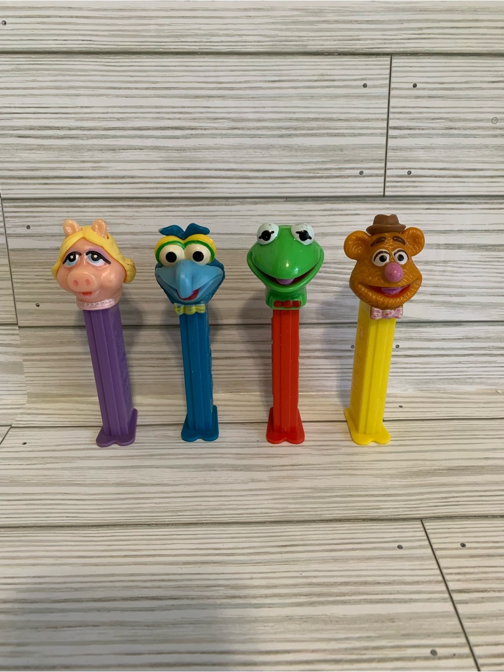 Vintage The Muppets PEZ Candy Miss Piggy, Gonzo, Kermit, Fozzie Bear